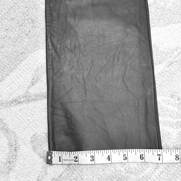 Kenneth Cole New York Black Leather Pants ~size 4 - Picture 11 of 11